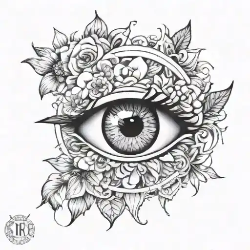 Eye Surround With Floral