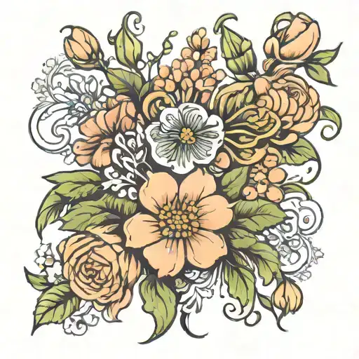 Flowers Birth Flower Bouquet