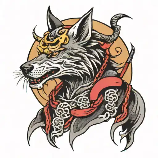 Samurai Wolf Moon