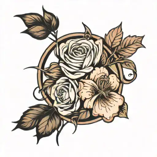 Birth Flower Intertwined