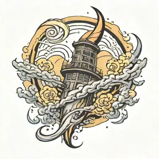 Tornado Engulfing The Moon