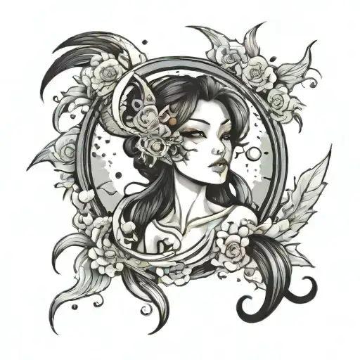 Tattoo Anime Moon