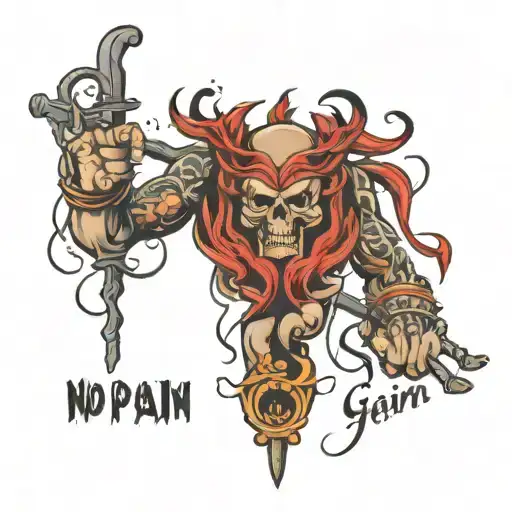 No Pain No Gain Strength From The Madness