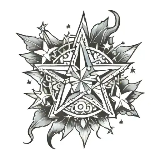 The Name Crystal With Four Stars Around It