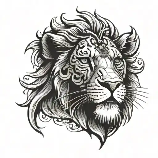 Lion Face On Forearm