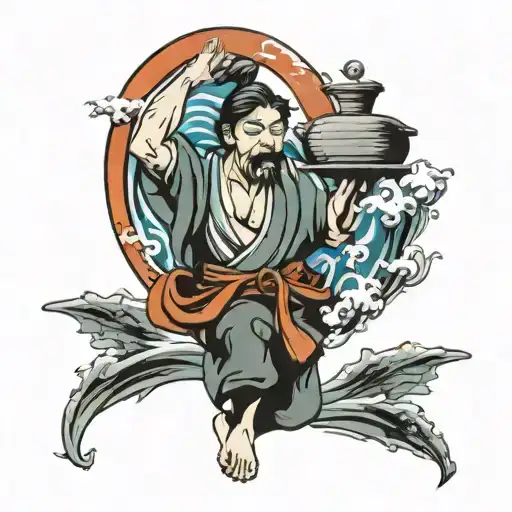 Japanese Water Carrier Symbol Combined