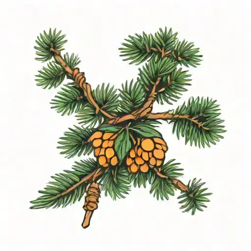 Spruce Tree Branch