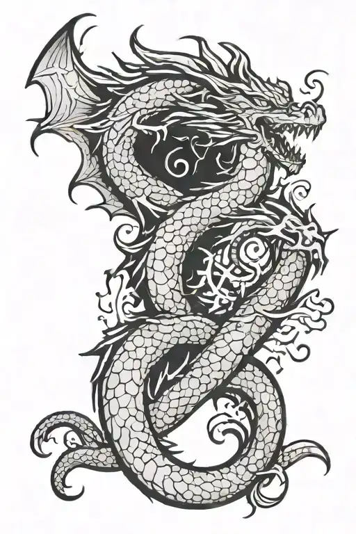 Dragon With Semi Colon