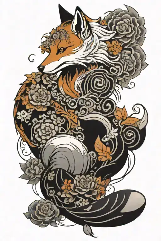 Japanese Fox Theme And With