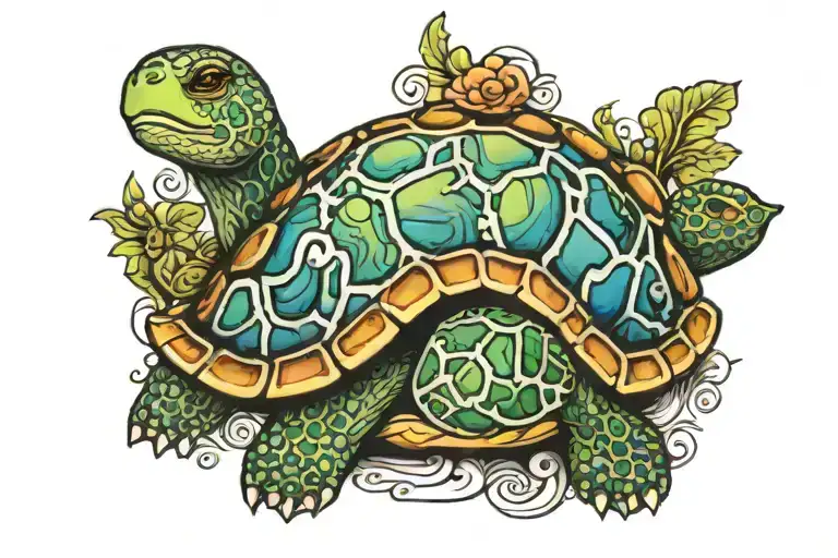 Turtle And Autism Puzzle Piece