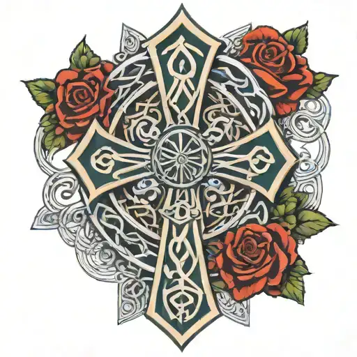 Grandsons Asher And Renin In A Celtic Cross