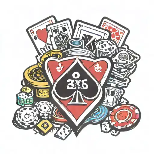 Poker Gambling Cartoon