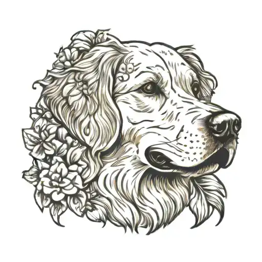 Female Golden Retriever Dog Name Pepper