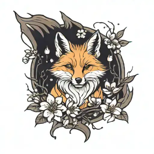Fox Among The Sakura