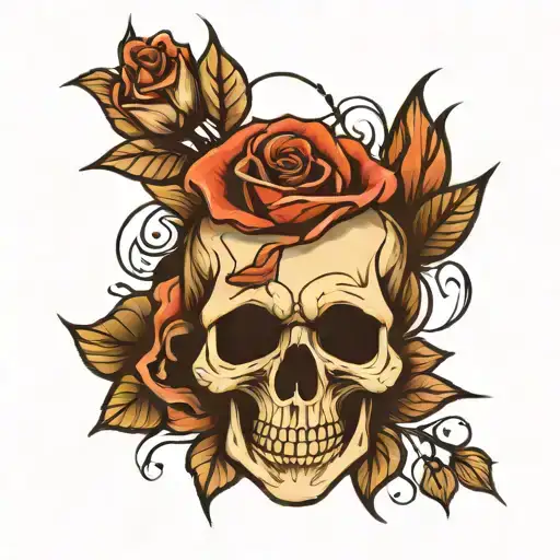 Skull Rose