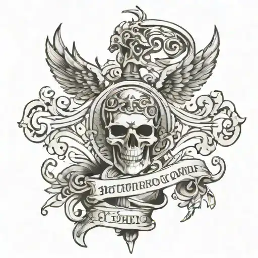 Brotherhood Is Not Bound By Blood In Greek On A Scroll