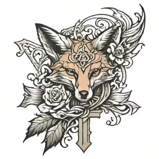 Fox With A Cross