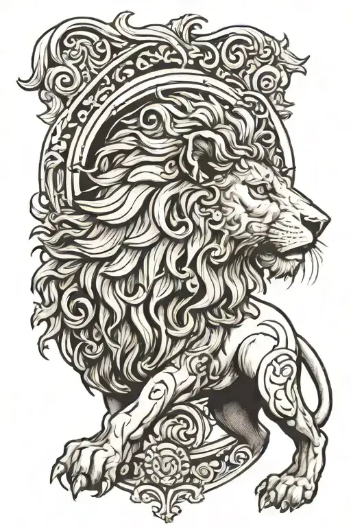 Greek With Lion