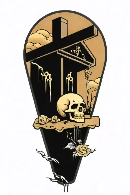 Floating Tombstone Rip To My