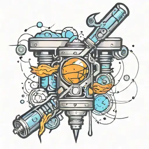 Space Themed Piston And Rod