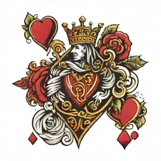 King Of Hearts Card