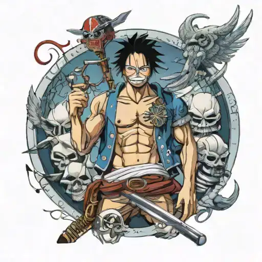 One Piece And Attack On Titan Main Character Concept Of Freedom