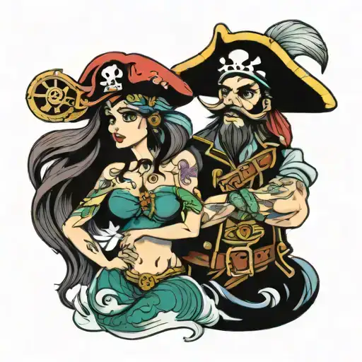 Pirate And Mermaid