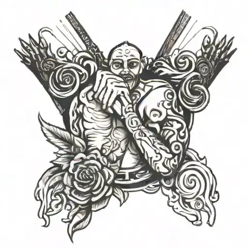 Father Holding Hands