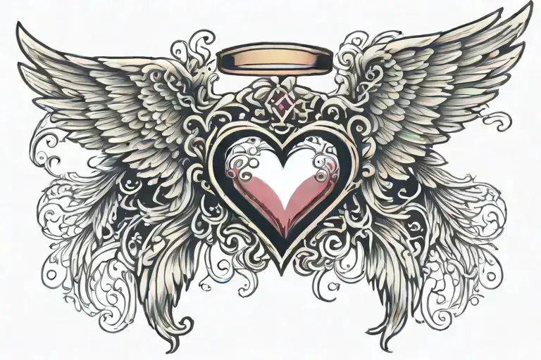 Angel Wings With Heart