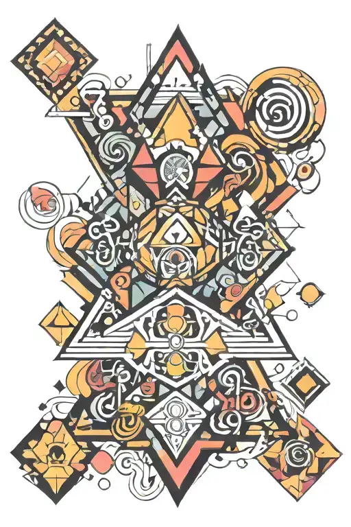 Psychedelic Geometric Figure For