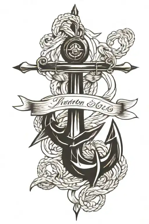 Anchor With 1986 Year