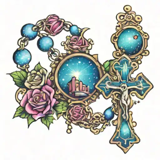 Rosary And Galaxy