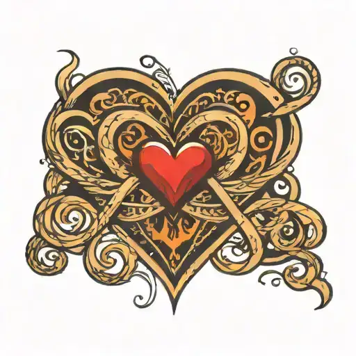 Infinity Symbol With Heart In The Center