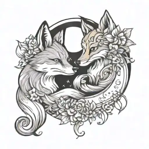Moon And Fox