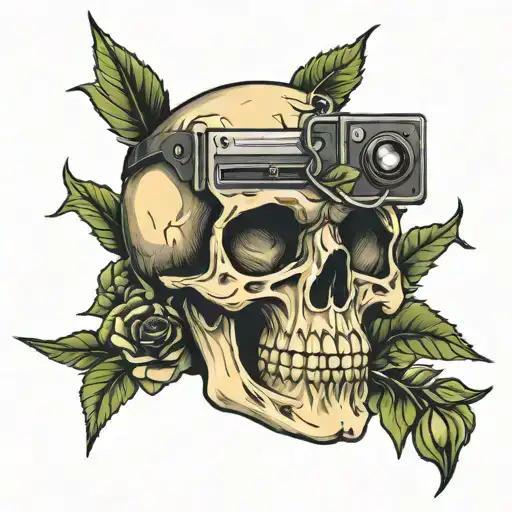 Video Tape And Skull