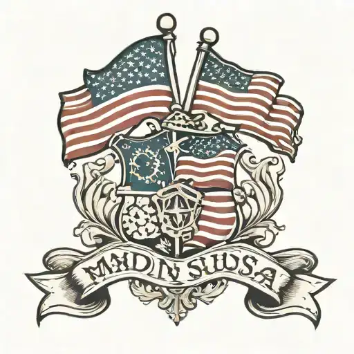 Made In Usa Flags In Color