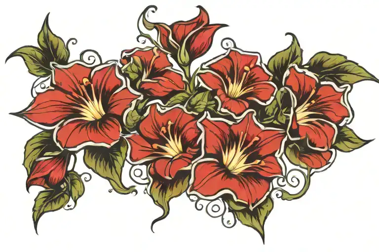 Bloody Morning Glory Vine