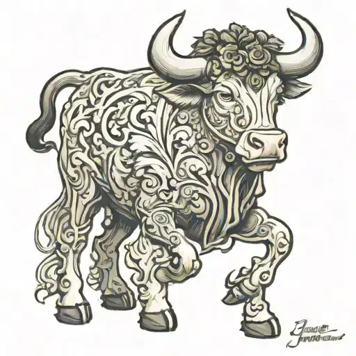 The Bull From Sir Francis Scott's The Bride Of Lammermoor