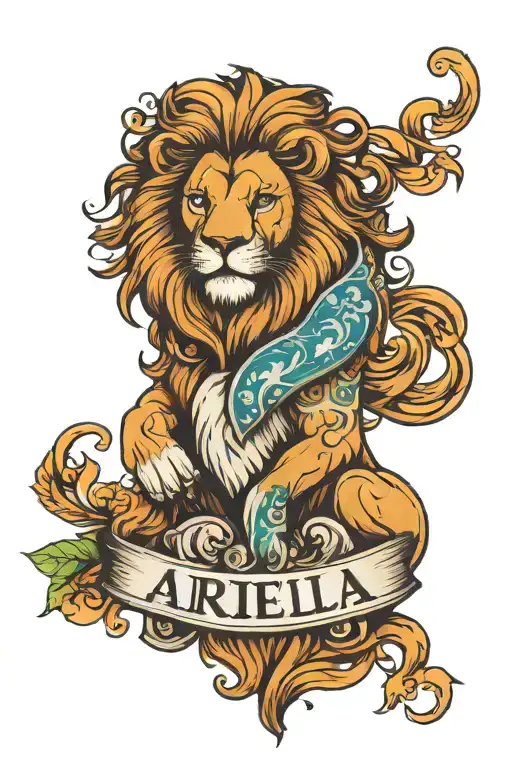 Lion With The Name Ariella