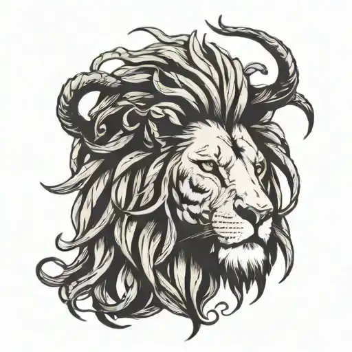 Lion With Dread Locks For Hair