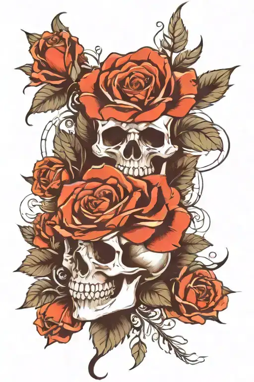 Memento Mori Black Roses