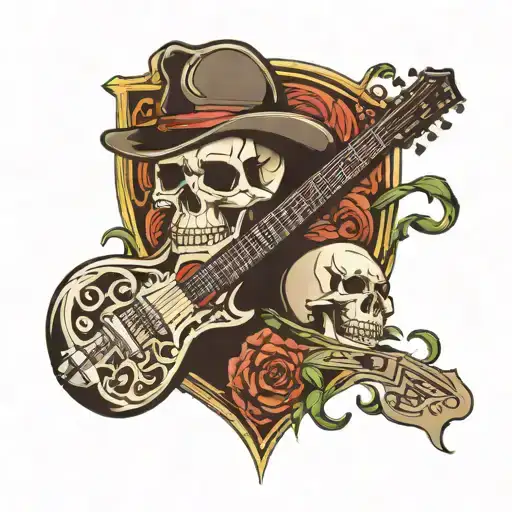 Skull And Guitar