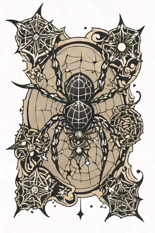 Spider With Stars On The Bottom