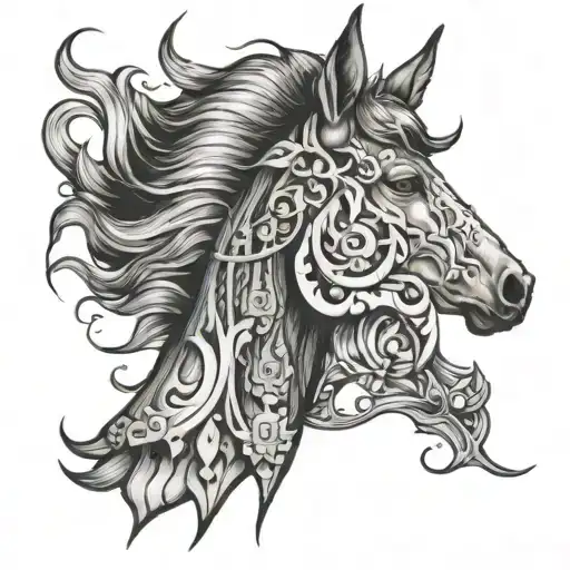 Pain Suffering Growth Horses Head Makings