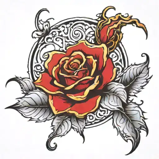 Grateful Dead Rose Made Entirely Of Intricate Design