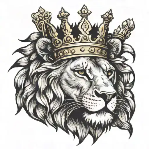 Lion With A Crown