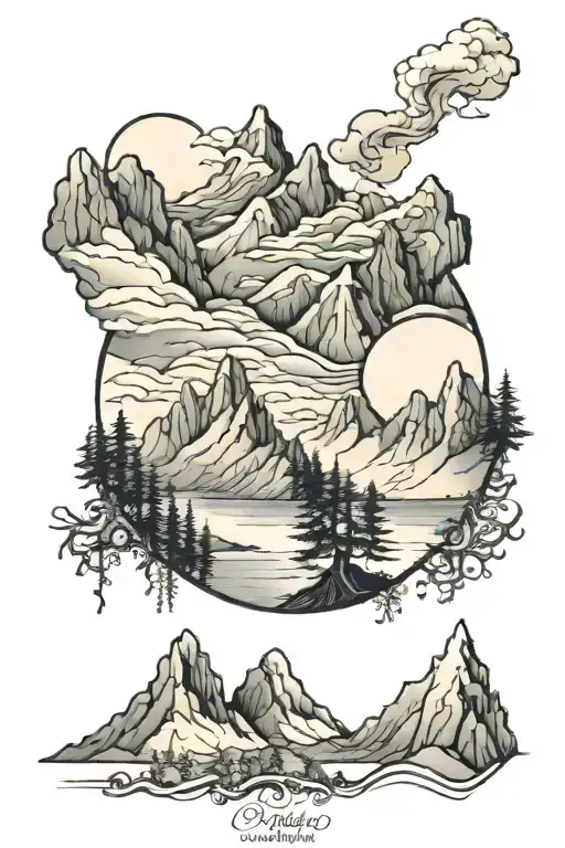 Mountain Range With A Hidden Message