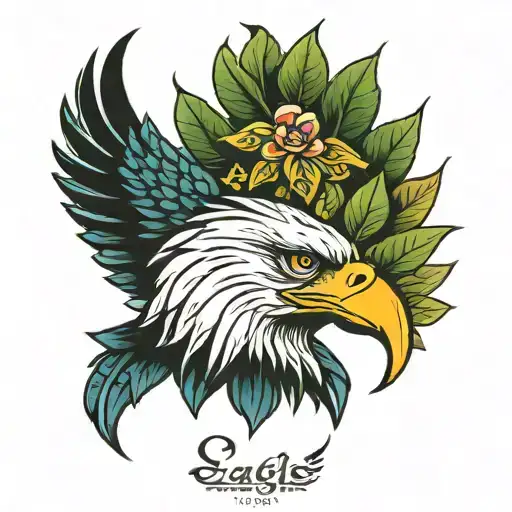 Eagle Head With Laurel