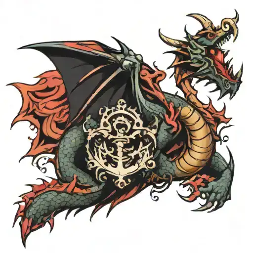 Dragon With Anchor