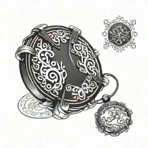 Tambourine With 4 Zills All Black